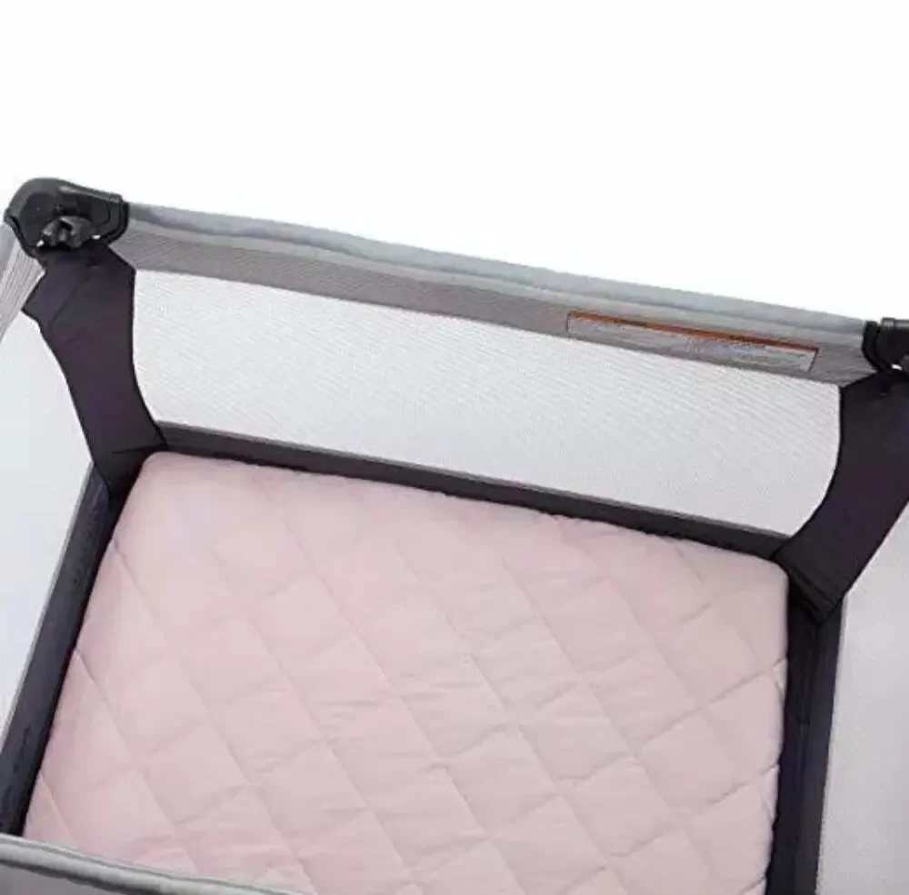 Carters Quilted Woven Playard Fitted Sheet Pink Mattress Cover Baby Bedding Warm